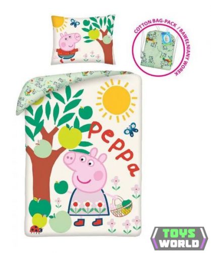 Peppa malac Tree ágyneműhuzat 140×200cm, 70×90 cm