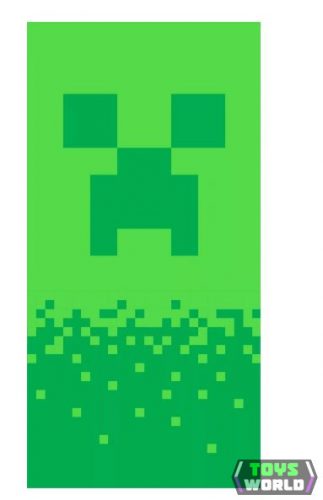 Minecraft fürdőlepedő, strand törölköző Digital Creeper 70*140cm