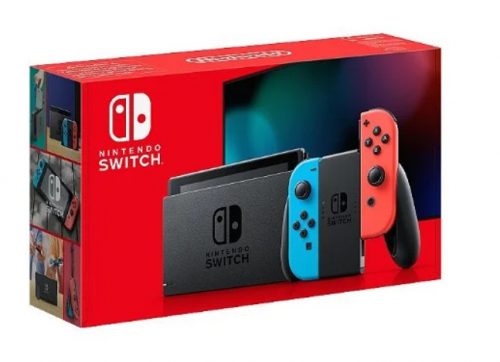 Nintendo Switch Neon Kék és Neon Piros Joy-Con kontrollerrel 